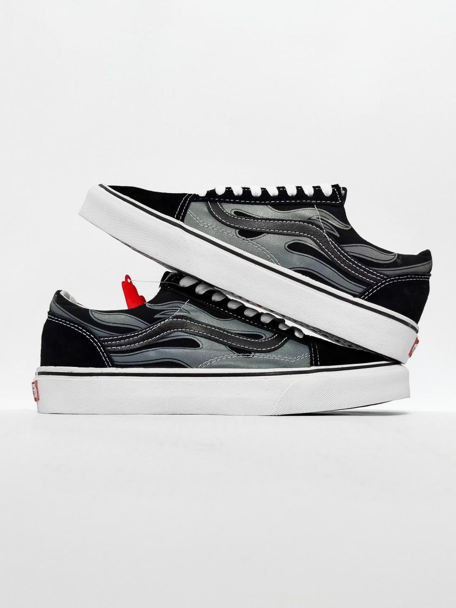 Кеды Vans Old Skool flame Black 10173 фото