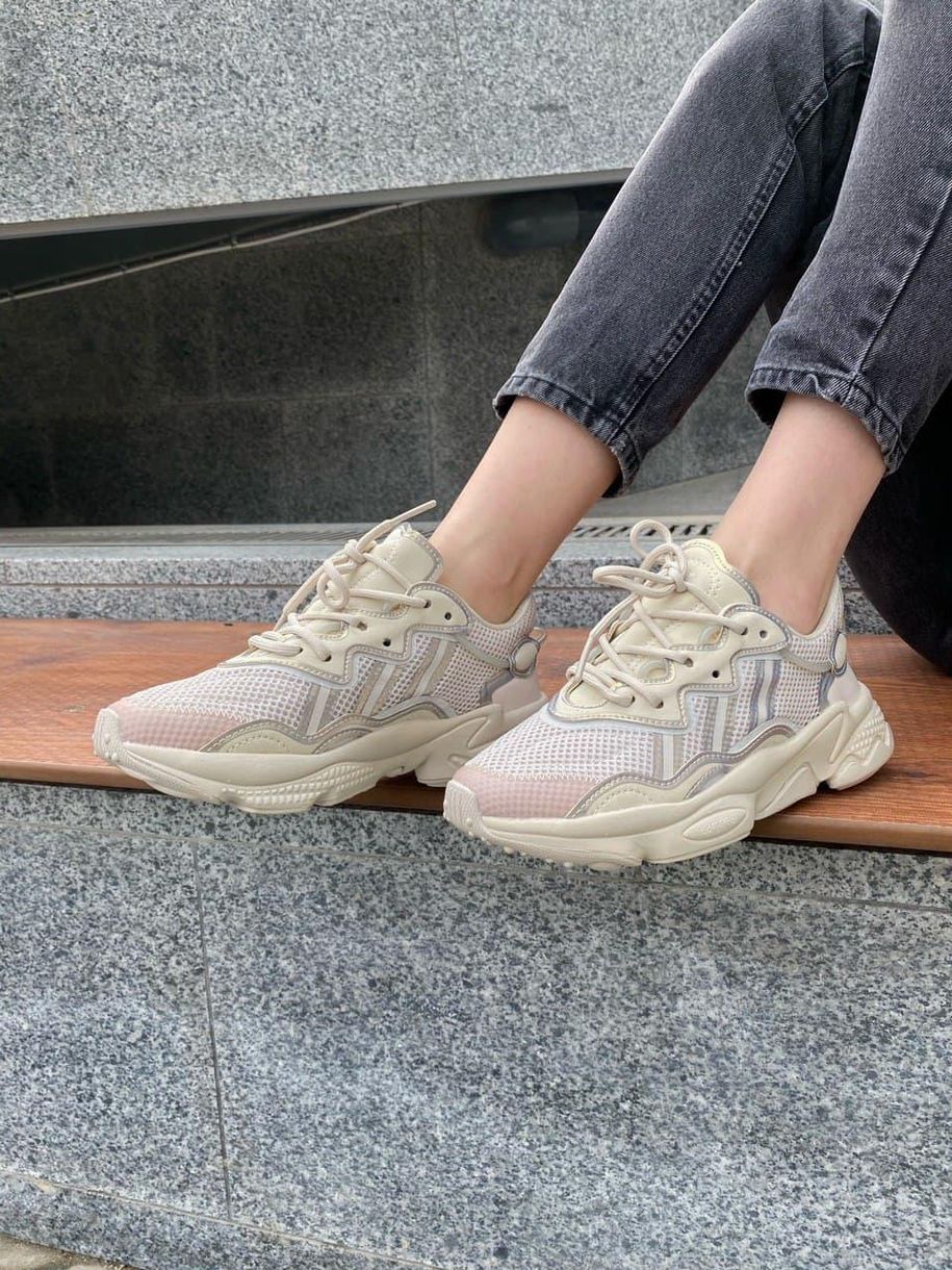 Кроссовки Adidas Ozweego Adiprene Pride Beige 6 2702 фото