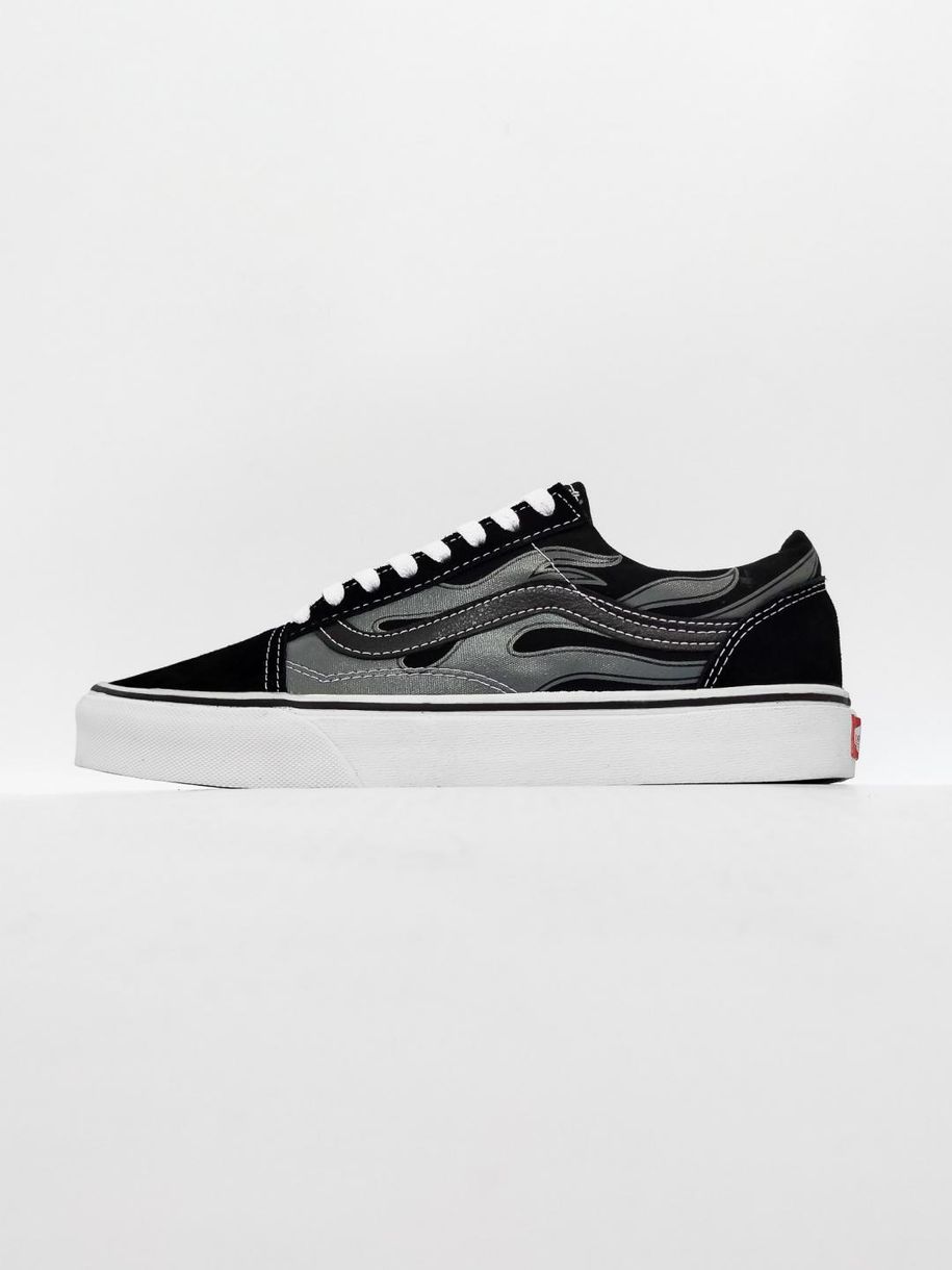 Кеды Vans Old Skool flame Black 10173 фото