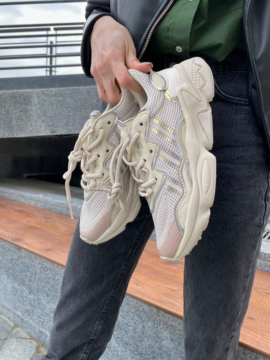 Кроссовки Adidas Ozweego Adiprene Pride Beige 6 2702 фото