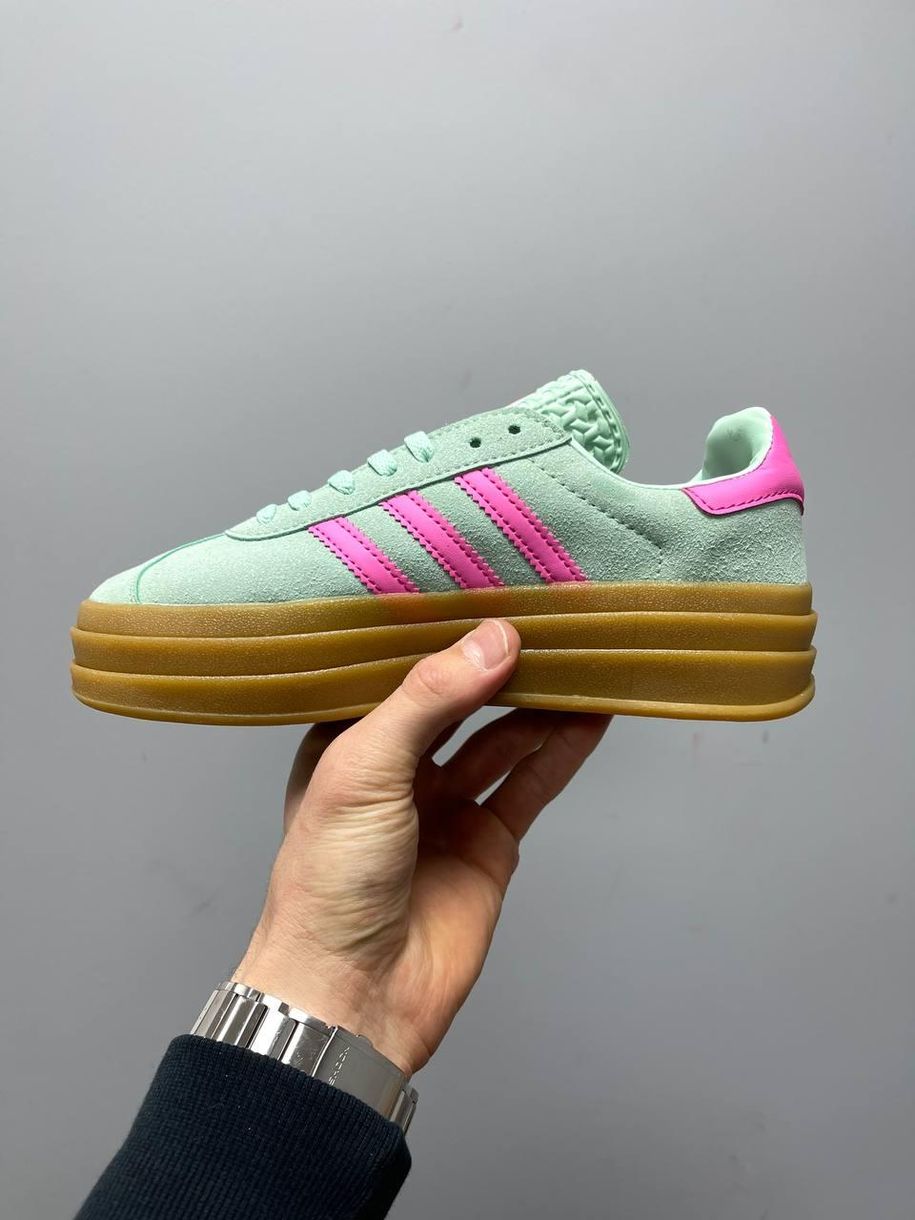 Кросівки Adidas Gazelle Bold Pulse Mint Pink 2657 фото