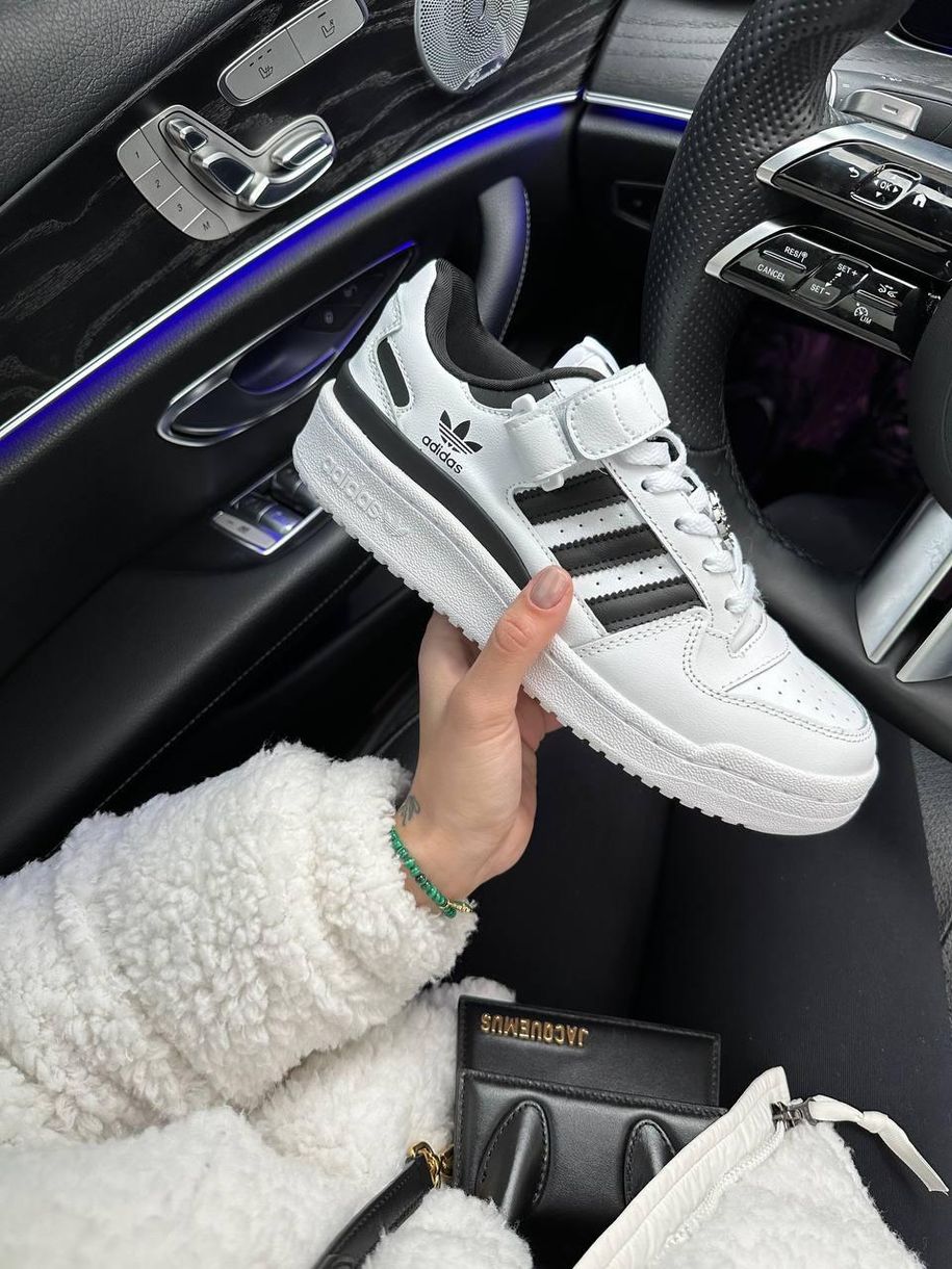 Кросівки Adidas Forum 84 Low White Black 2455 фото