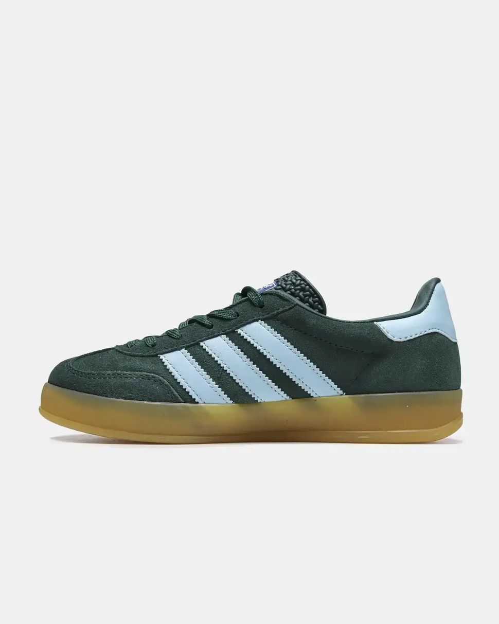 Adidas Gazelle Indoor Dark Green Light Blue