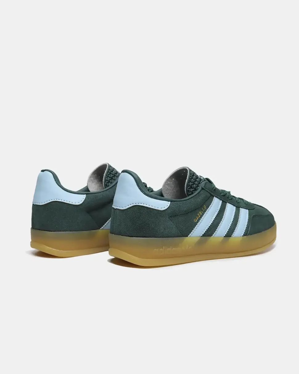 Adidas Gazelle Indoor Dark Green Light Blue
