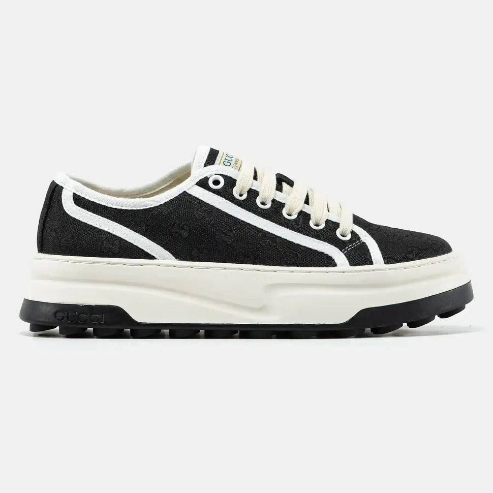 Gucci Tennis 1977 GG Monogram Black