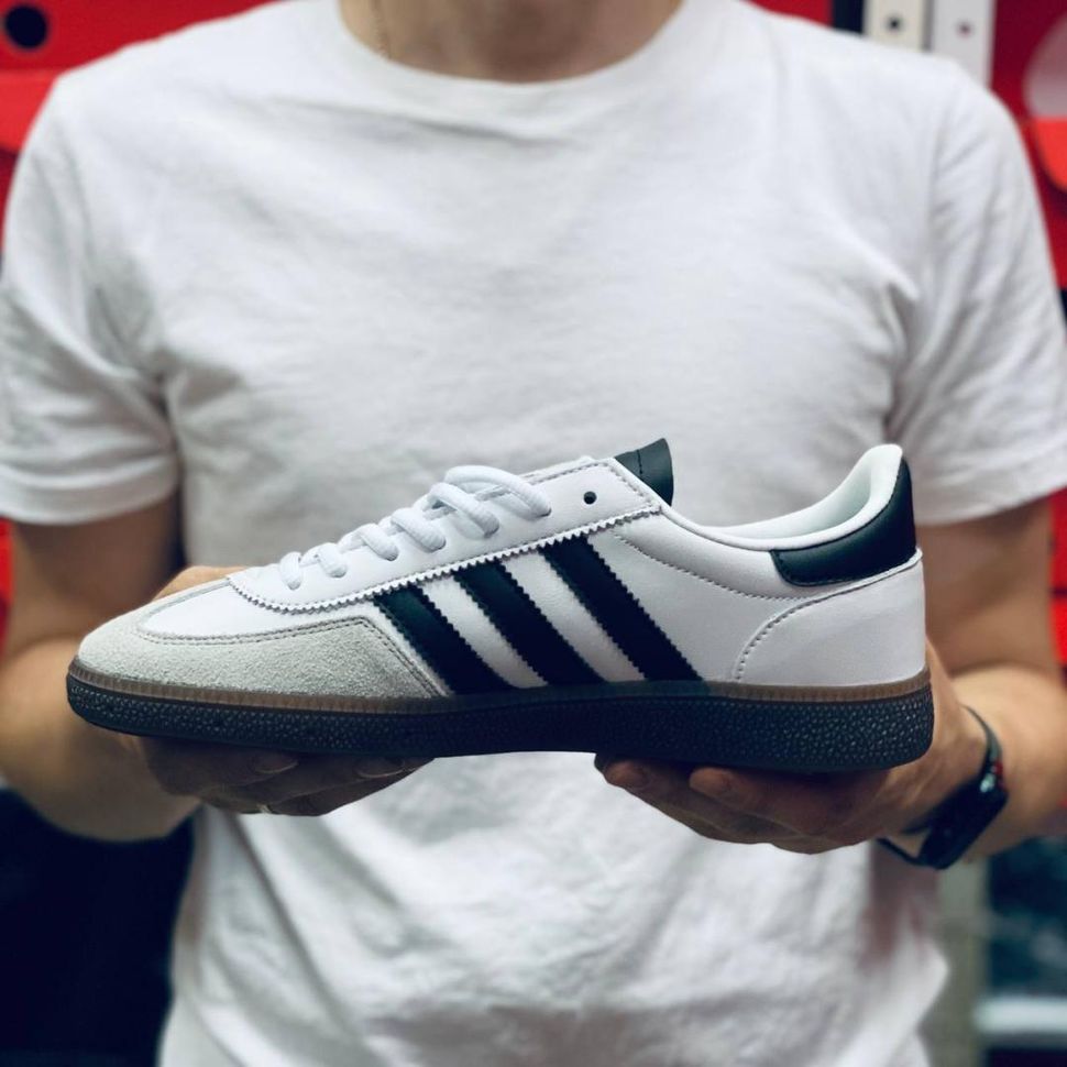 Кеди білі з чорним Adidas Spezial Handball 11111 фото