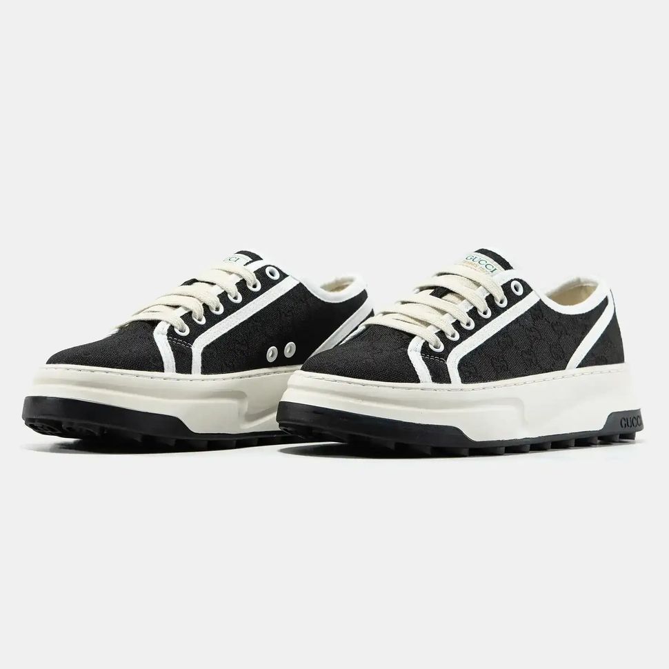 Gucci Tennis 1977 GG Monogram Black