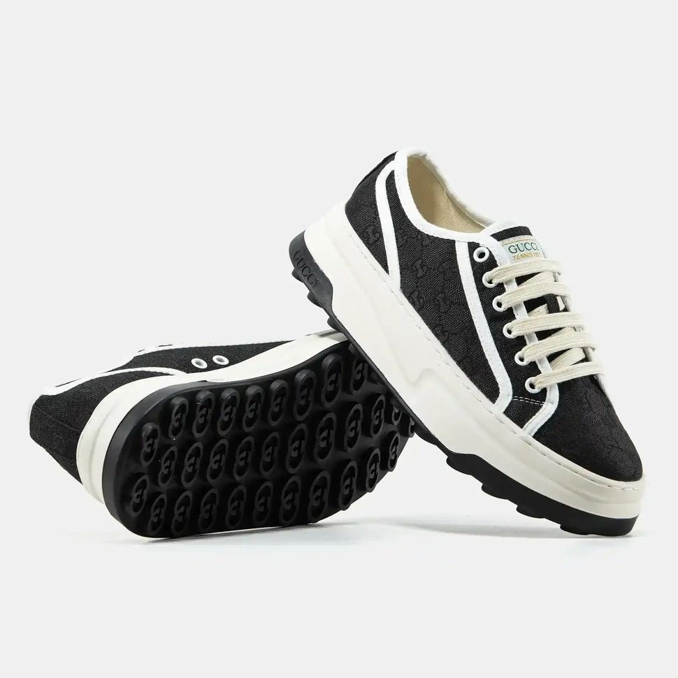 Gucci Tennis 1977 GG Monogram Black