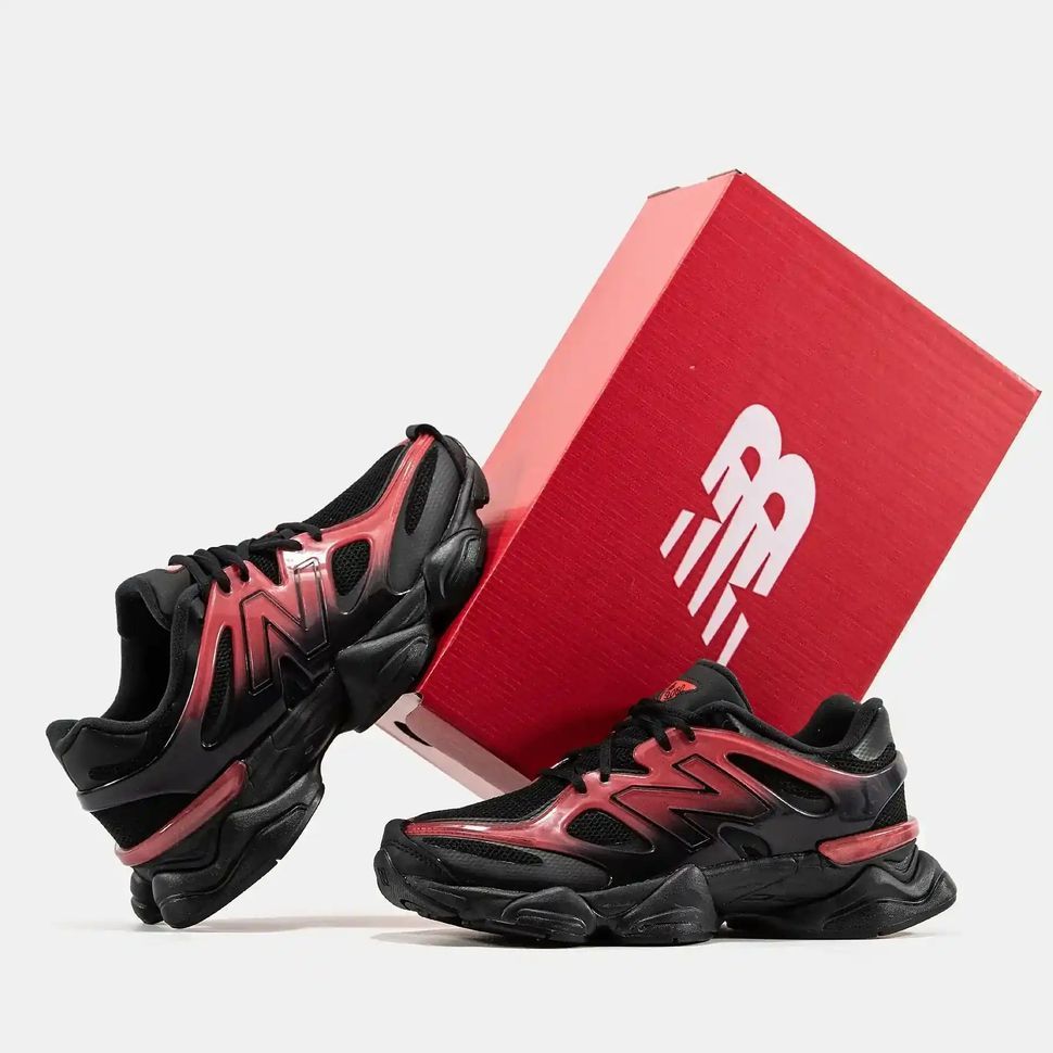 New Balance 9060 Black Red Gradient