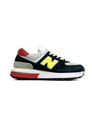 New Balance 574 Legacy Navy Yellow Red