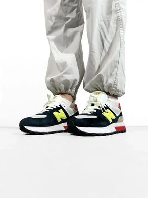 New Balance 574 Legacy Navy Yellow Red