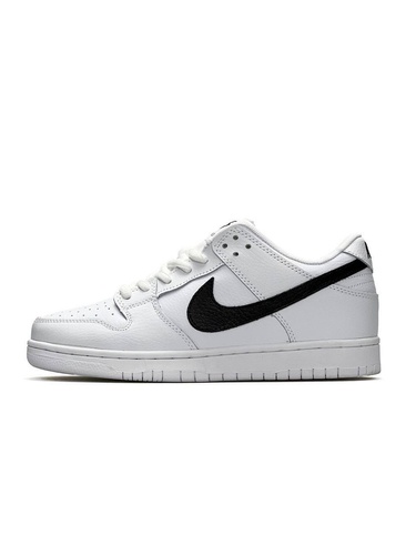 Кросівки Nike SB Dunk Low Retro All White Black 1015 фото