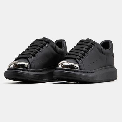 Alexander McQueen Oversized Black Silver, 36