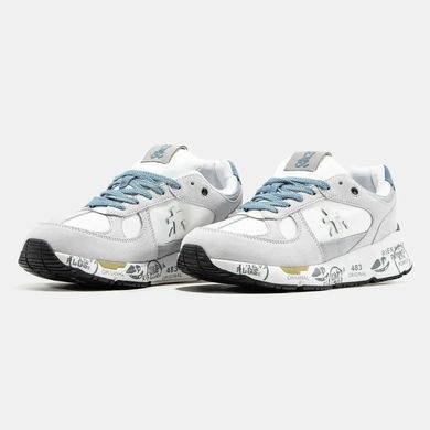Premiata Mase White Grey Blue