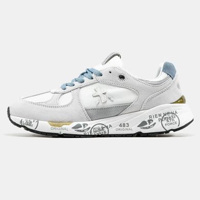 Premiata Mase White Grey Blue