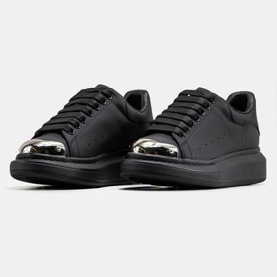 Alexander McQueen Oversized Black Silver, 36