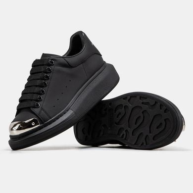 Alexander McQueen Oversized Black Silver, 36