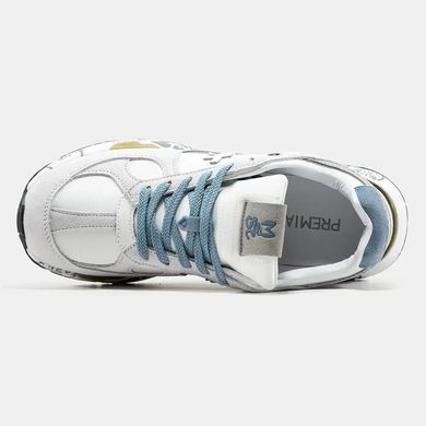 Premiata Mase White Grey Blue