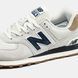 New Balance 574 Beige Navy Brown