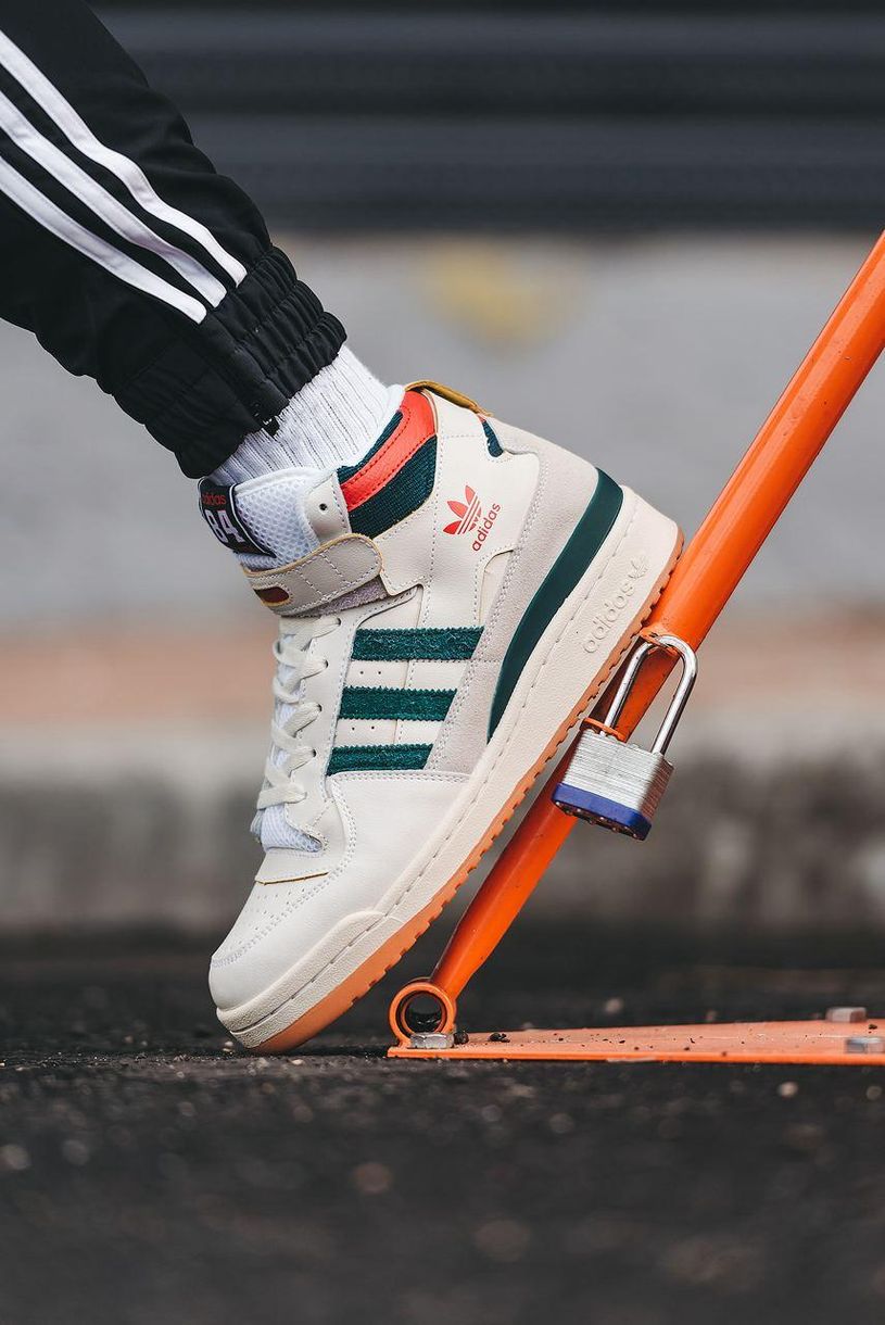 Кросівки Adidas Forum High 84 Collegiate Green Red Cloud White 8477 фото