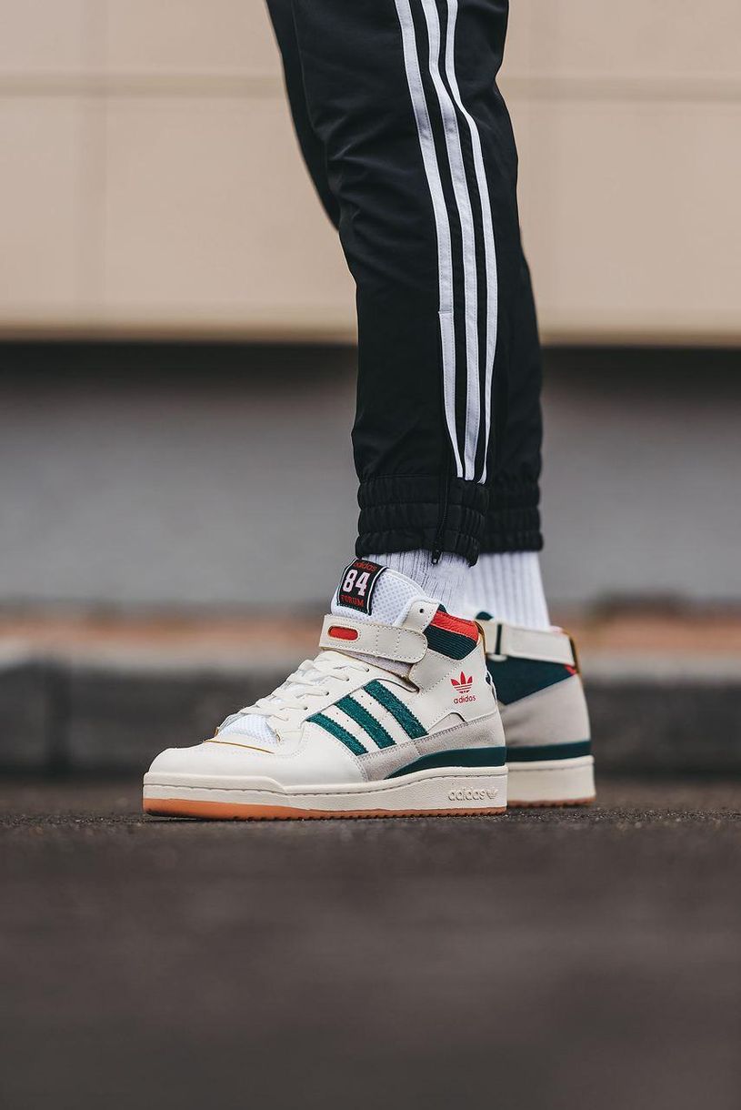 Кросівки Adidas Forum High 84 Collegiate Green Red Cloud White 8477 фото