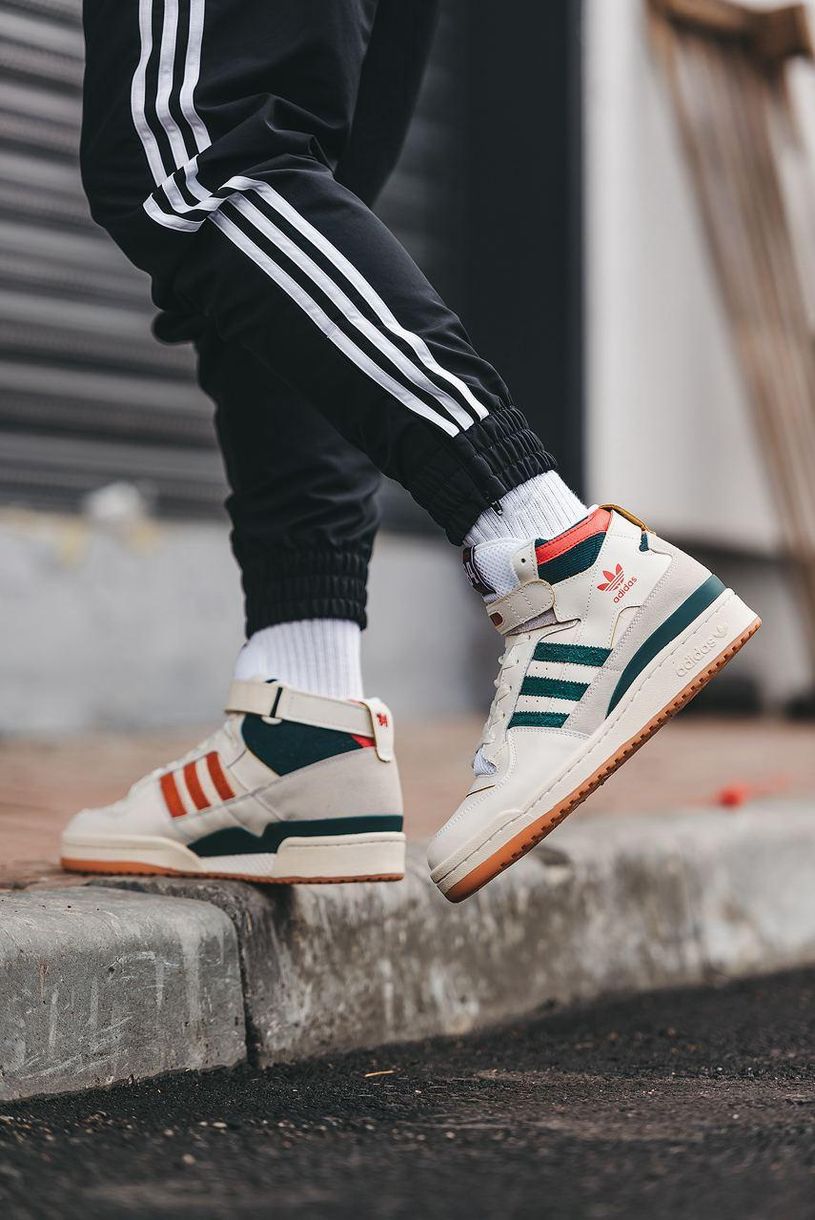 Кросівки Adidas Forum High 84 Collegiate Green Red Cloud White 8477 фото