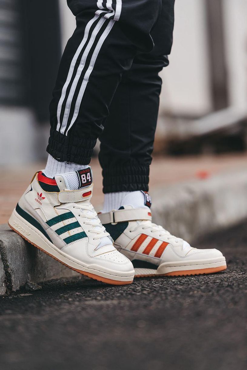 Кросівки Adidas Forum High 84 Collegiate Green Red Cloud White 8477 фото