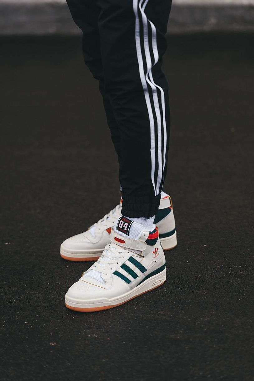 Кросівки Adidas Forum High 84 Collegiate Green Red Cloud White 8477 фото