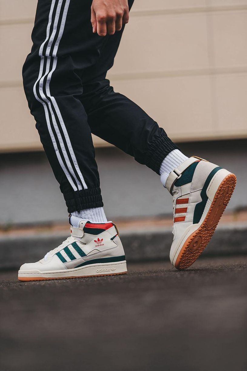 Кросівки Adidas Forum High 84 Collegiate Green Red Cloud White 8477 фото