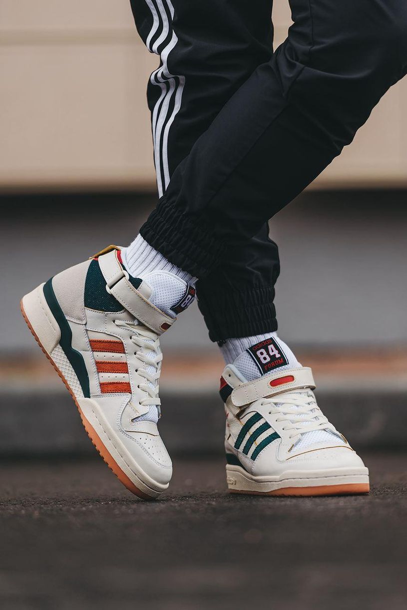 Кросівки Adidas Forum High 84 Collegiate Green Red Cloud White 8477 фото