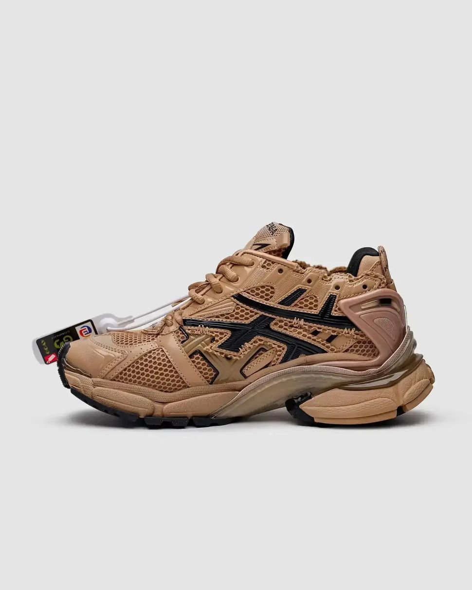Balenciaga Runner Beige Nylon Sneakers, 36