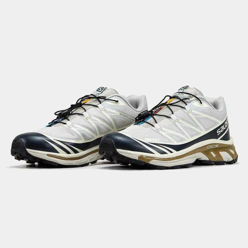 Salomon XT-6 Softground Beige Navy Brown