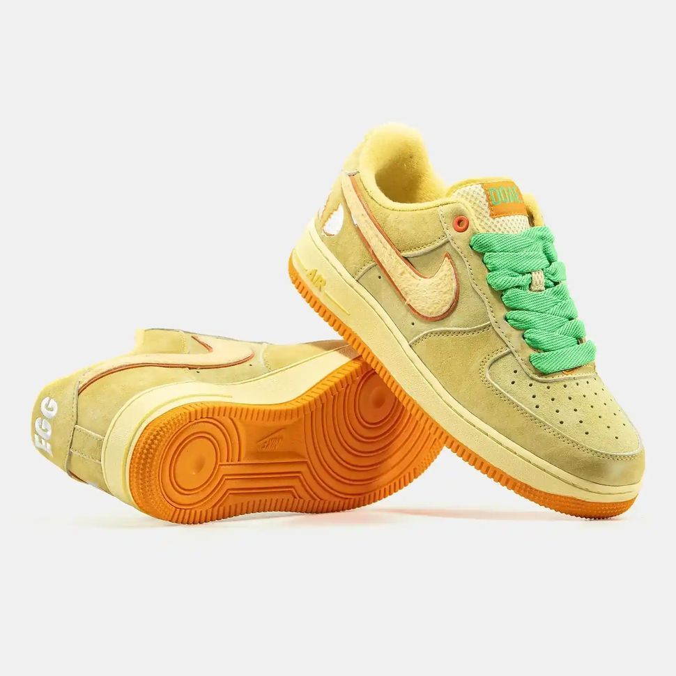 Nike Air Force 1 Green Yellow Orange, 40