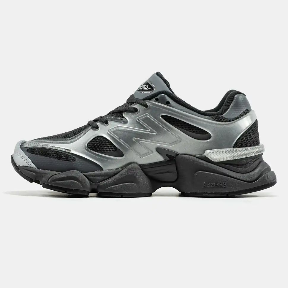 New Balance 9060 Silver Black Mesh, 40