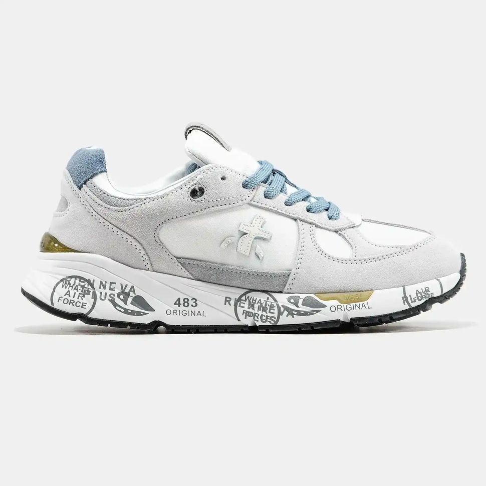 Premiata Mase White Grey Blue
