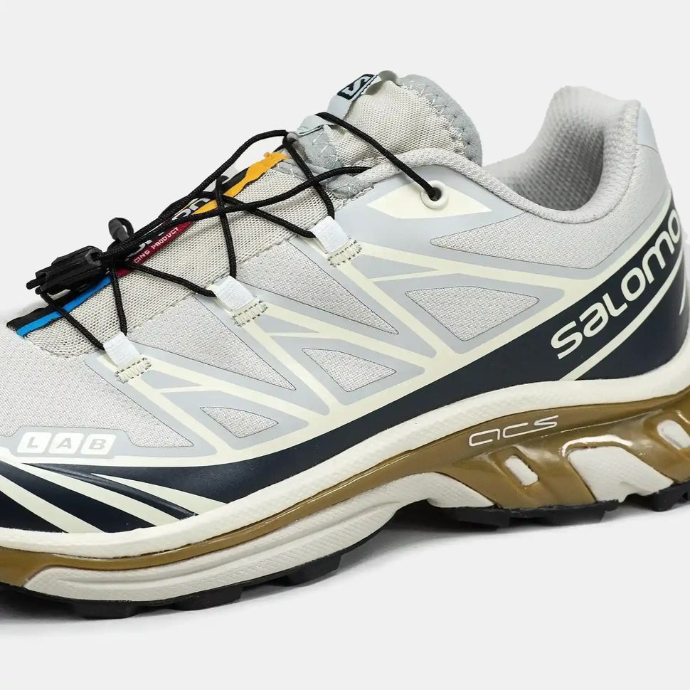 Salomon XT-6 Softground Beige Navy Brown