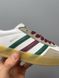 Кеды Adidas x Gucci Gazelle White Green Red 9277 фото 7