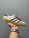 Кеды Adidas x Gucci Gazelle White Green Red 9277 фото 2