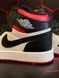 Баскетбольні кросівки Nike Air Jordan 1 Retro High Black White Red 2 7775 фото 7