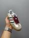 Кеды Adidas x Gucci Gazelle White Green Red 9277 фото 3