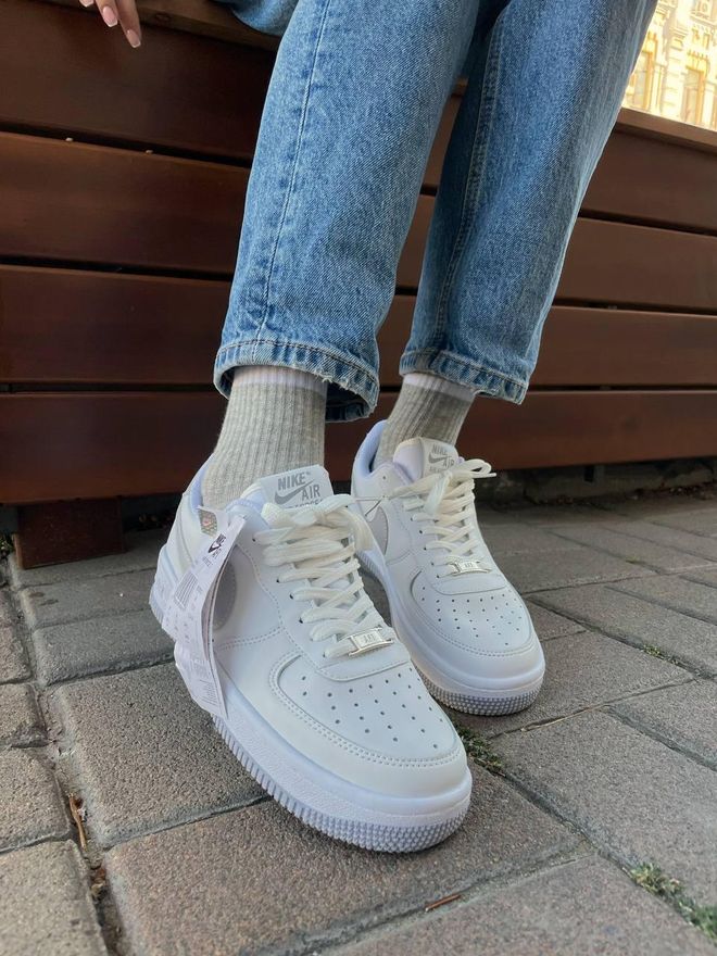 nike air force white and grey