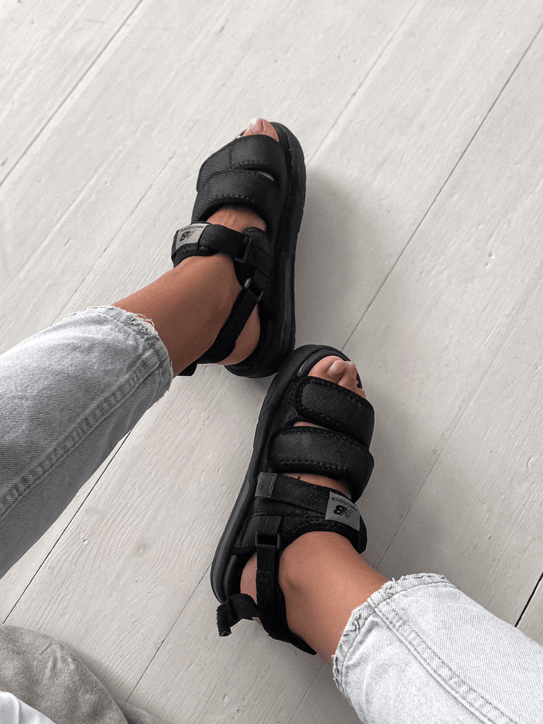 New Balance Sandals All Black