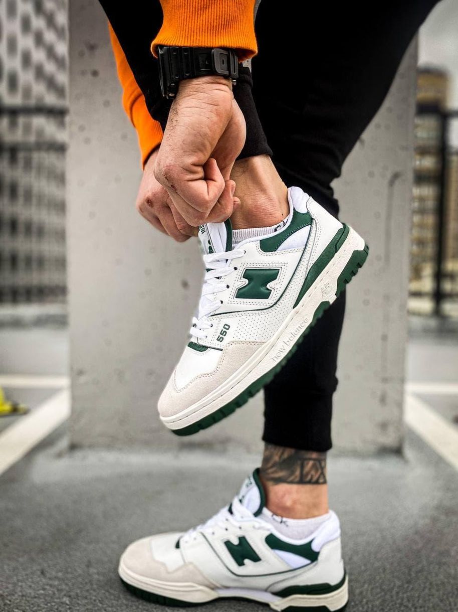 Кросівки New Balance 550 White Green 5882 фото