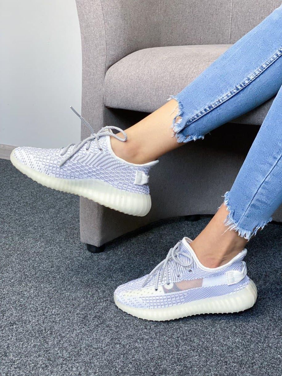 Кросівки Adidas Yeezy Boost 350 V2 Static Reflective Laces 3026 фото