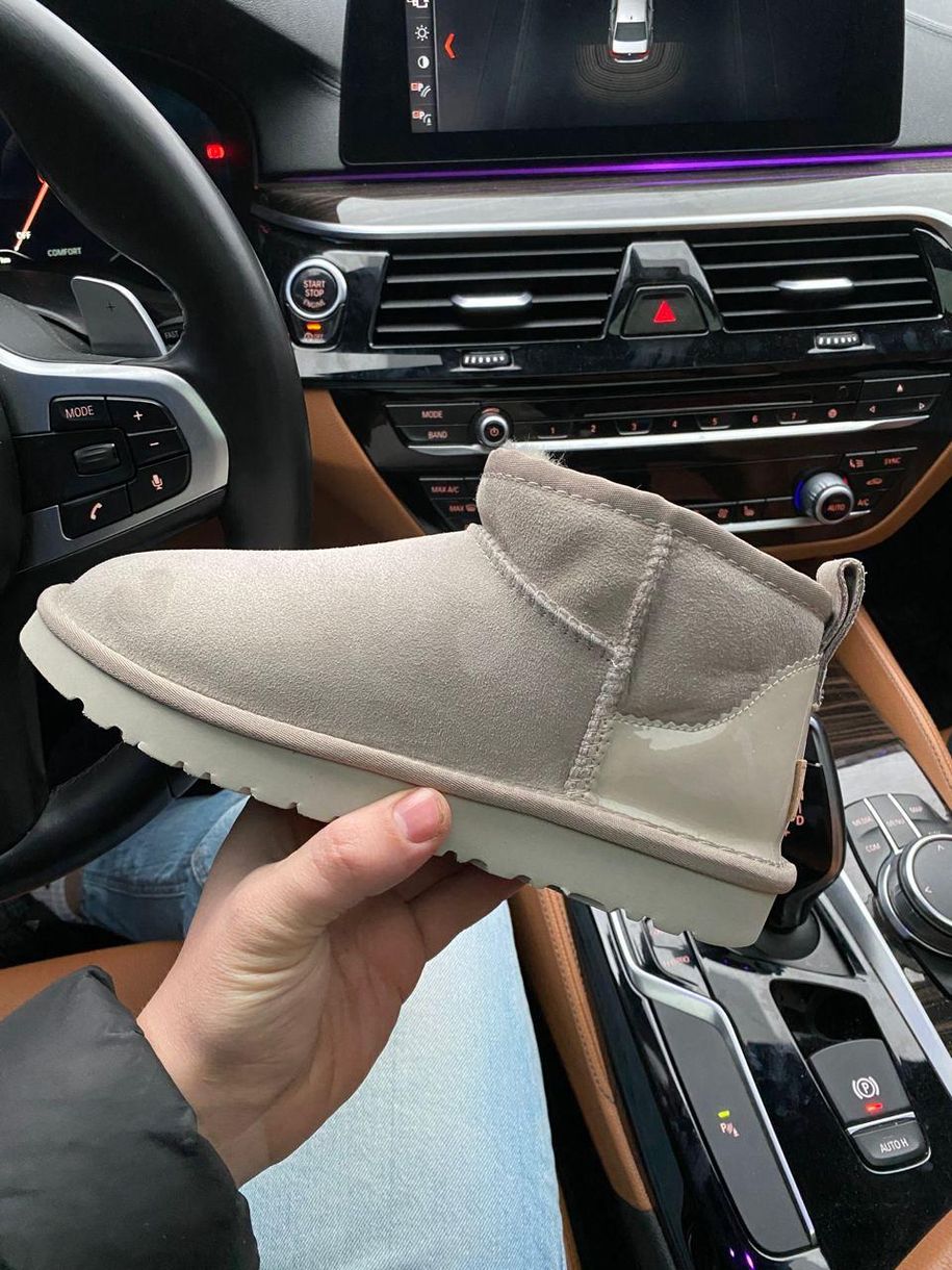 Зимние сапоги UGG Ultra Mini Beige 2.0 4693 фото