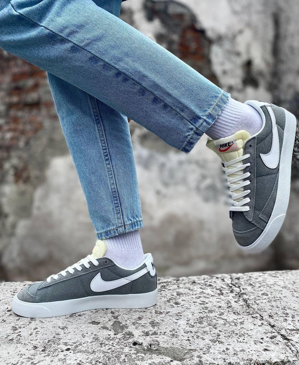 Кросівки Nike Blazer Low Grey 1498 фото