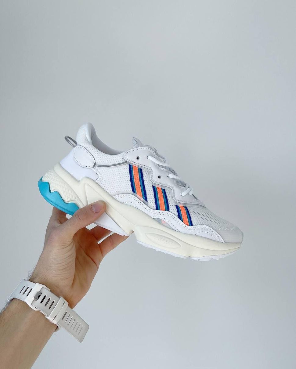 Кроссовки Adidas Ozweego Adiprene Pride White Colour 2697 фото