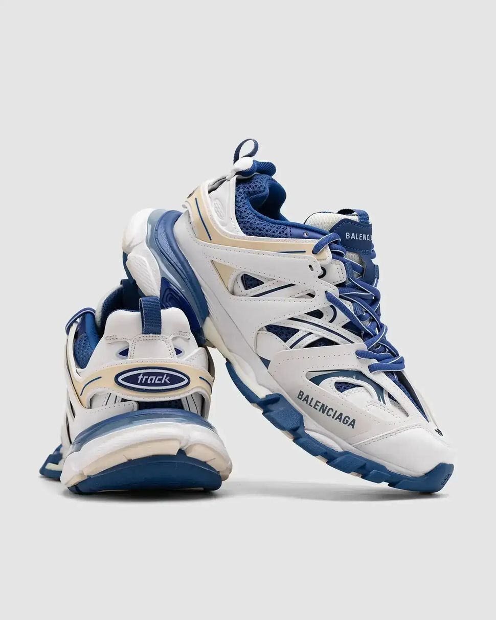 Balenciaga Track Worn Out White Blue, 38