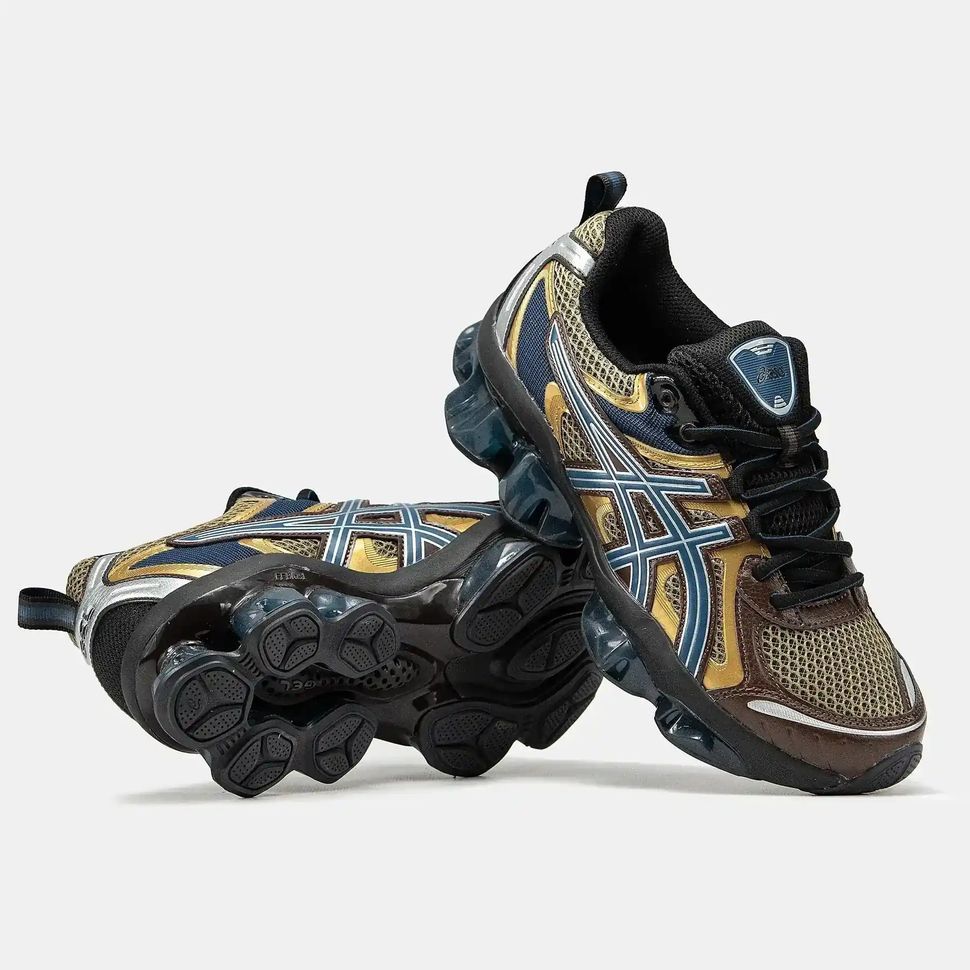 Asics Gel-Quantum Kinetic Gold Navy Brown