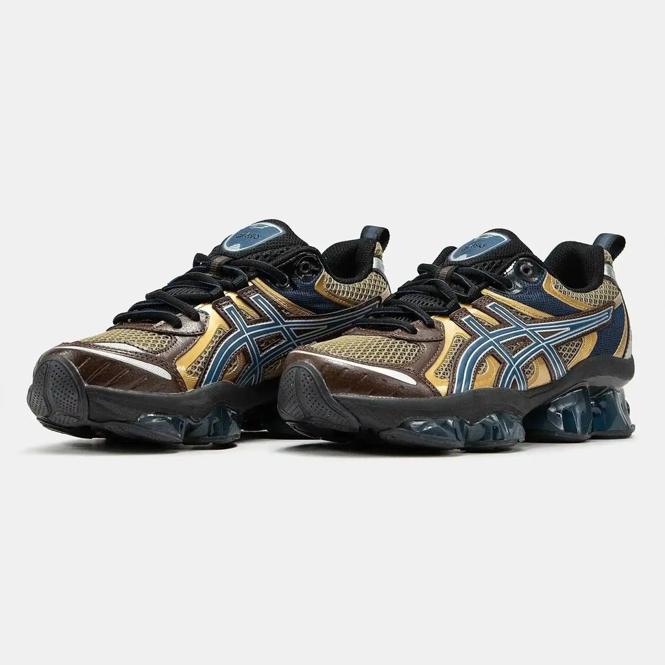Asics Gel-Quantum Kinetic Gold Navy Brown